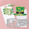 Saint Patrick's Day Carbon Steel Cutting Dies Stencils DIY-WH0309-1520-3