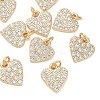 SHEGRACE Valentine's Day Brass Clear Cubic Zirconia Pendants XGRQ3K253-539G-1