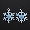 Spray Painted Alloy Enamel Pendants ENAM-N055-036B-NR-2
