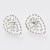 Non-Tarnish 304 Stainless Steel Stud Earring Findings STAS-S079-40B-1