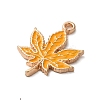 Thanksgiving Day Theme Alloy Enamel Pendants ENAM-M002-03G-13-2