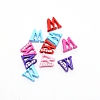Rhinestone Slide Letter Charms RB-TAC0002-01W-1