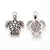 Tibetan Style Alloy Sea Turtle Pendants LS-TIBEP-22101-AS-FF-1