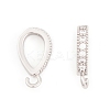 Ion Plating(IP) Brass Micro Pave Clear Cubic Zirconia Pendants KK-O146-04P-1