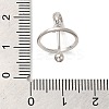 Anti-Tarnish Rhodium Plated 925 Sterling Silver Locket Style Planet Pinch Bails STER-NH0001-55C-P-5