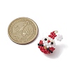 Christmas Theme Handmade Glass Seed Beads Woven Pendants PALLOY-MZ00215-2