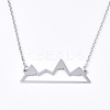 Non-Tarnish 201 Stainless Steel Pendant Necklaces LS-NJEW-T009-JN104-1-40-1