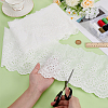 5 Yards Cotton Embroidery Flower Lace Trim OCOR-MA0001-30-3