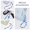 2Pcs 2 Style Evil Eye Glass Beaded Phone Lanyard AJEW-OC0004-10-5