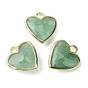 Natural Green Strawberry Quartz Pendants G-O204-01A-1
