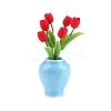 Clay Tulip Flower Pot Ornaments PW-WG47265-01-1