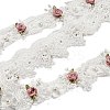 Polyester Flower Lace Ribbon OCOR-XCP0002-59-2