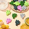 20Pcs 5 Colors Cactus Food Grade Eco-Friendly Silicone Focal Beads SIL-CJ0001-74-5