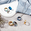 ARRICRAFT 15Pcs 5 Colors 201 Stainless Steel Plain Band Finger Ring for Men Women RJEW-AR0002-02-5