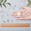 Alloy Dancer Charm Pendants PALLOY-SC0002-64AS-3