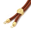 Twisted Nylon Cord Silder Bracelets LS-DIY-B066-03G-01-2