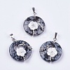 Natural & Synthetic Mixed Stone Pendants G-F546-A-2