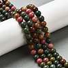 Dyed Natural Malaysia Jade Beads Strands G-G021-02A-16-4