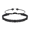 Synthetic Hematite Braided Bead Braeclet NW3929-2-1