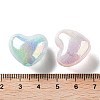 Valentine's Day UV Plating Iridescent Acrylic Beads X-MACR-D032-06-4