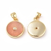 Natural Sunstone Charms KK-L192-B04-2
