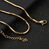 2MM 304 Stainless Steel Snake Chain Necklaces for Women Men LS-STAS-V011-04D-G-1