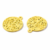 Spray Painted Alloy Pendants PALLOY-Q434-010E-NR-3