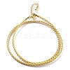 Polyester Cord Braided Necklace Makings X-MAK-L043-03G-10-1