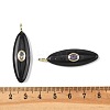 Natural Obsidian Pendants G-D357-01D-3