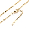 Brass Oval Link Chains Necklace for Women LS-NJEW-P265-03G-1