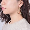 Natural Gemstone Chip Beads Dangle Earrings EJEW-JE03505-5