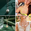 2Pcs 2 Colors Brass Pearl Cage Pendant Mounting KK-CJ0002-15-7