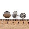 304 Stainless Steel Butterfly Clutches Pin Backs STAS-P262-03P-04-3