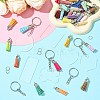DIY Acrylic Pendant Keychain with Faux Suede Tassel Making Kits DIY-CJ0002-68-5
