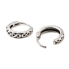 316 Surgical Stainless Steel Hoop Earrings EJEW-D096-05F-AS-2