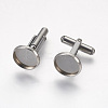 Tarnish Resistant 304 Stainless Steel Cuffinks STAS-G187-23P-12mm-1