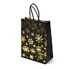 Christmas Theme Printed Paper Tote Bags with Handles ABAG-B008-01-3