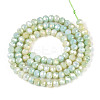 Anti-Tarnish Electroplate Rondelle Glass Beads Strands LS-EGLA-T021-4mm-17-05-2