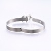 304 Stainless Steel Bangles BJEW-P222-13P-3