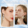 40Pcs 2 Colors 304 Stainless Steel Clip-on Earrings Findings STAS-SC0005-83-5