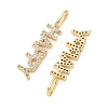 SHEGRACE Brass Micro Pave Cubic Zirconia Pendants XGRQ3D693-493G-2