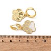 Brass Clear Cubic Zirconia Hoop Earrings LS-EJEW-Q042-03B-G-5