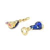 Brass Enamel Colorful Religion Virgin Mary European Dangle Charms KK-L256-10G-2