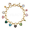 20Pcs 10 Colors Golden Plated Alloy Pendants FIND-FI0001-24-5