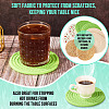 8Pcs 4 Styles Rattan & Cotton Mat AJEW-MB0001-02-6