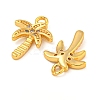 Brass with Clear Cubic Zirconia Pendants KK-N254-23G-2