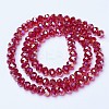 Electroplate Glass Beads Strands EGLA-A034-T2mm-B07-2