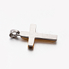 Men's Jewelry 201 Stainless Steel Cross Pendants X-STAS-F010-44G-3
