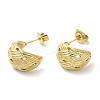 304 Stainless Steel Crescent Moon Stud Earrings EJEW-I286-04G-1