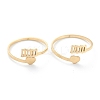 Ion Plating(IP) 201 Stainless Steel Cuff Rings LS-RJEW-M136-01B-G-1